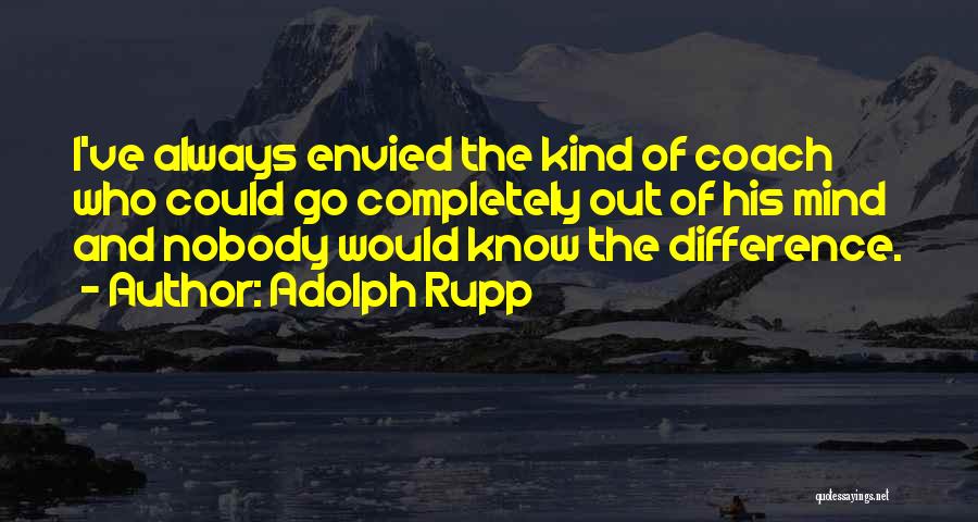 Sports And Leadership Quotes By Adolph Rupp