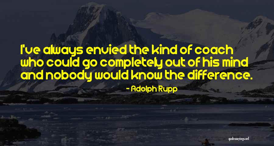 Sports And Leadership Quotes By Adolph Rupp