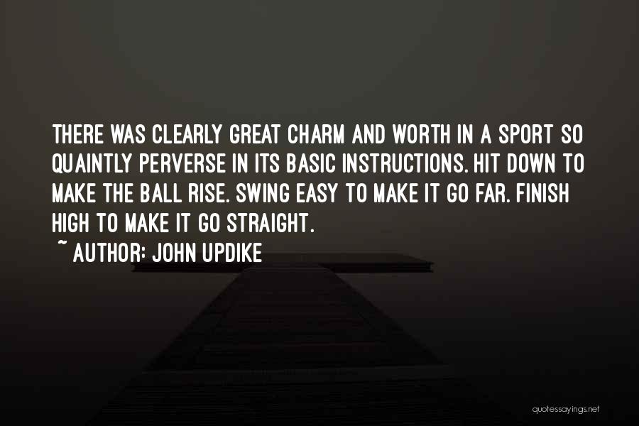 Sports Ball Quotes By John Updike