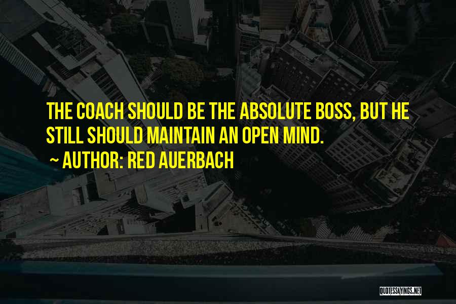 Sports Coach Inspirational Quotes By Red Auerbach