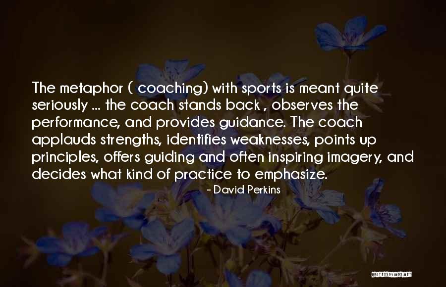 Sports Coach Quotes By David Perkins