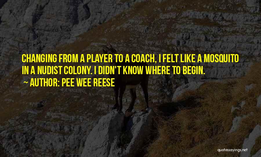 Sports Coach Quotes By Pee Wee Reese