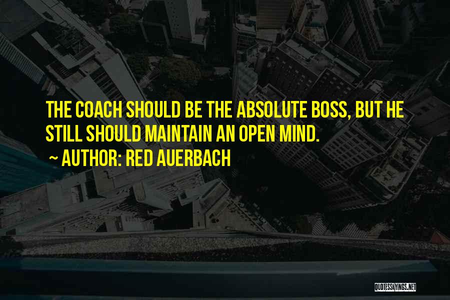 Sports Coach Quotes By Red Auerbach