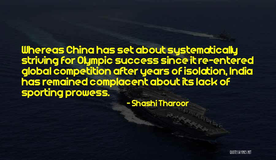 Sports Competition Quotes By Shashi Tharoor