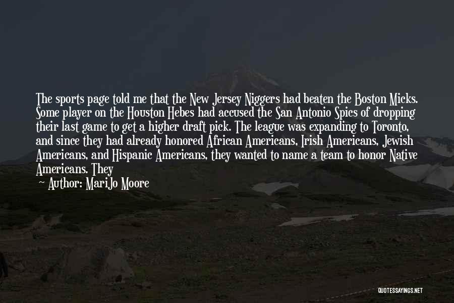 Sports Jersey Quotes By MariJo Moore