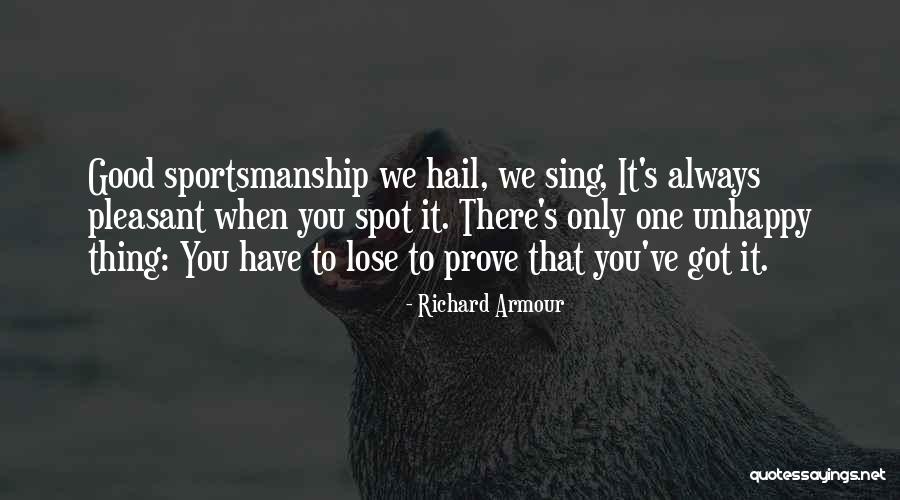 Sports Leadership Quotes By Richard Armour Sports Leadership Quotes By Richard Armour