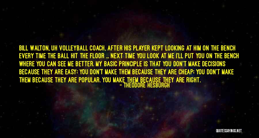 Sports Leadership Quotes By Theodore Hesburgh Sports Leadership Quotes By Theodore Hesburgh