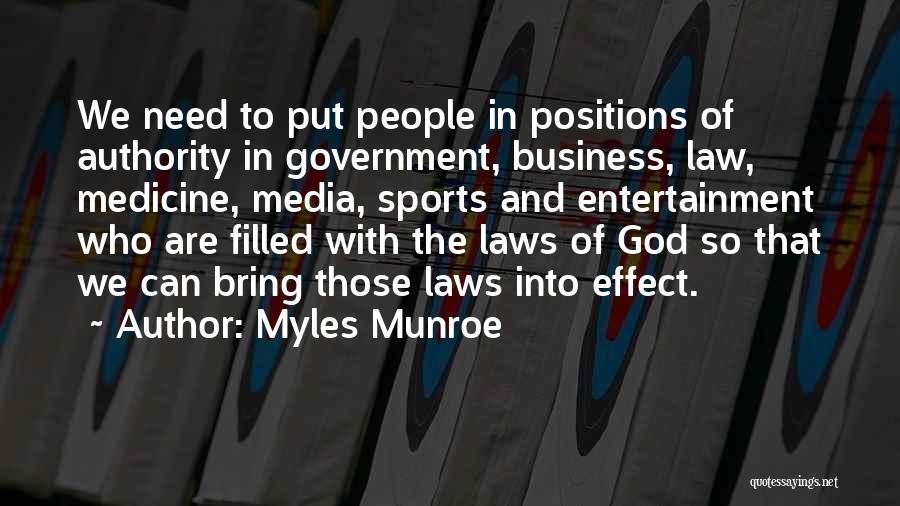 Sports Medicine Quotes By Myles Munroe