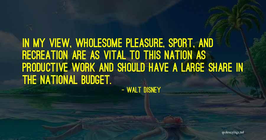 Sports Nation Quotes By Walt Disney