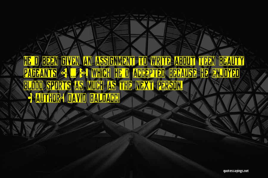 Sports Person Quotes By David Baldacci Sports Person Quotes By David Baldacci