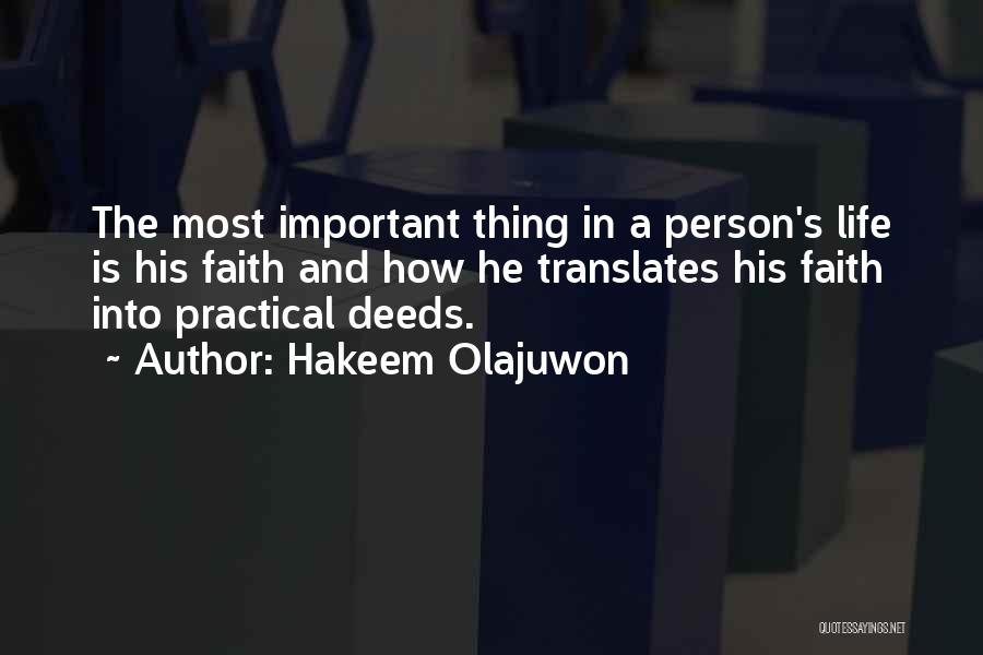 Sports Person Quotes By Hakeem Olajuwon