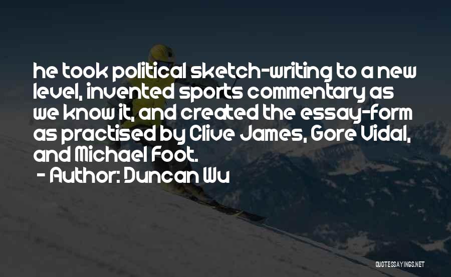 Sports Writing Quotes By Duncan Wu