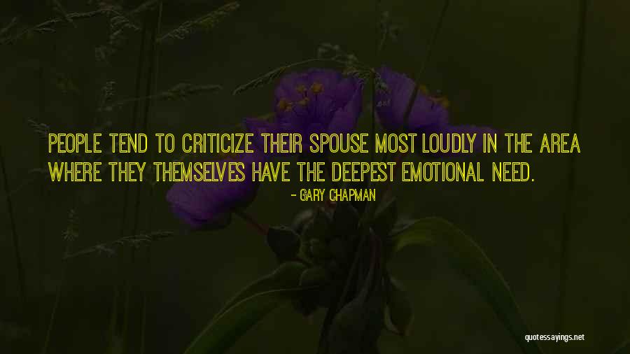 Spouse Love Quotes By Gary Chapman