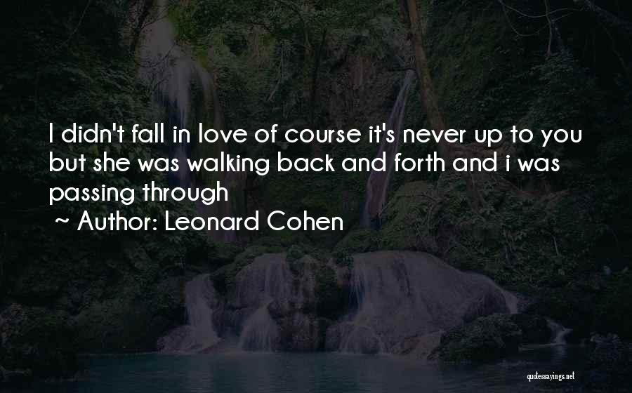 Spread Eagles Quotes By Leonard Cohen