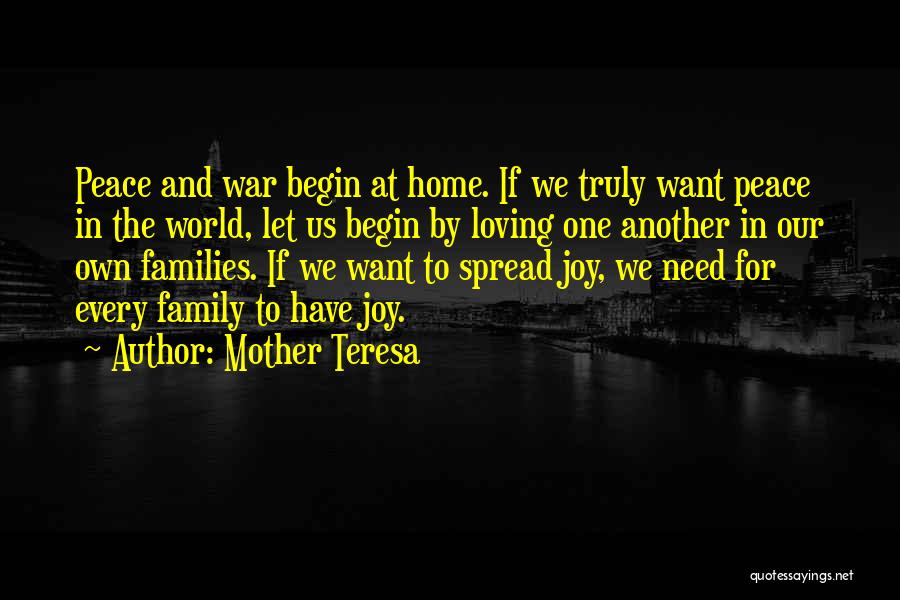 Spread The Peace Quotes By Mother Teresa