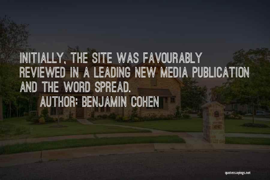 Spread The Word Quotes By Benjamin Cohen