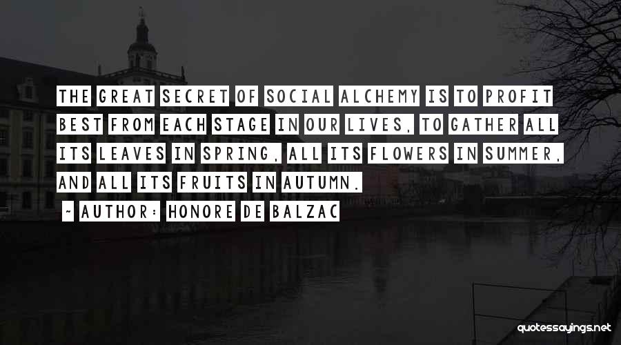 Spring And Autumn Quotes By Honore De Balzac