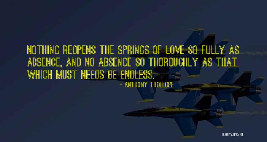 Spring And Love Quotes By Anthony Trollope