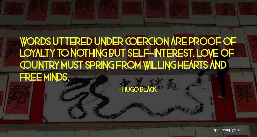 Spring And Love Quotes By Hugo Black