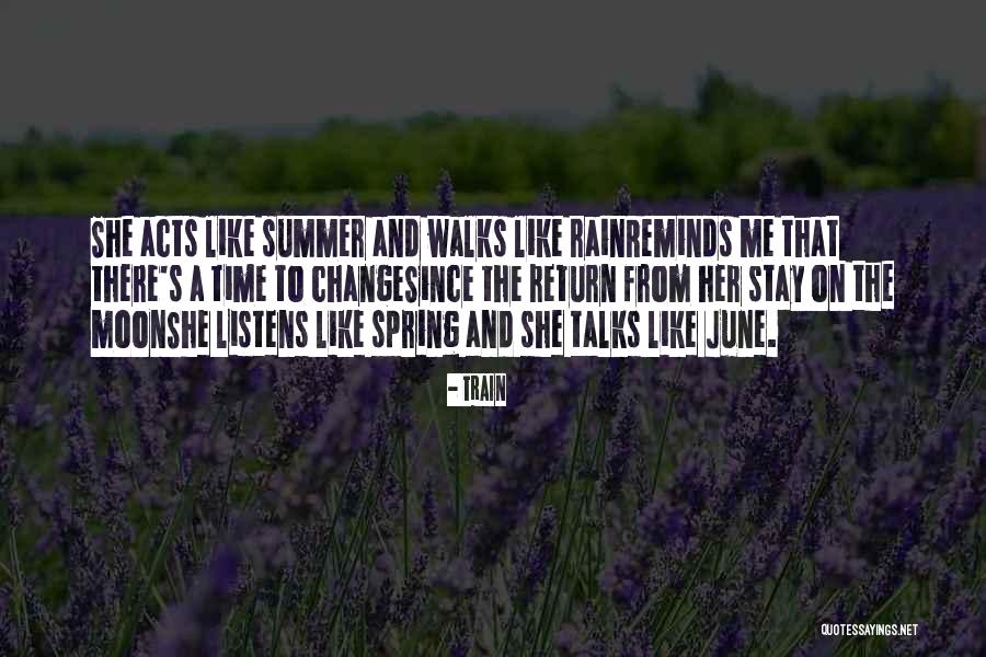 Spring And Love Quotes By Train