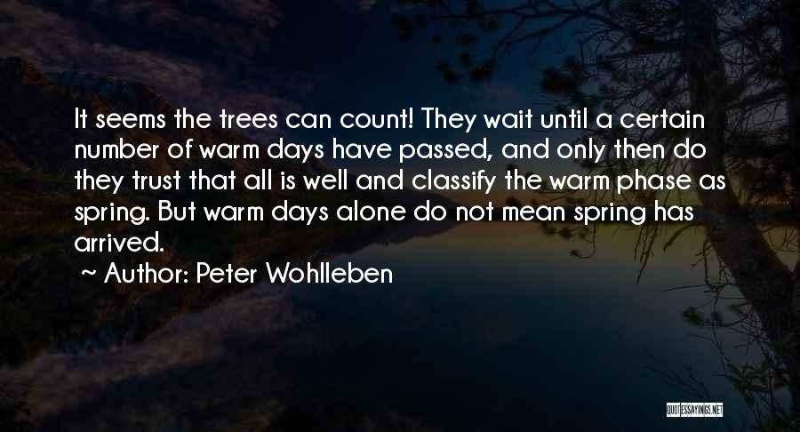 Spring Has Arrived Quotes By Peter Wohlleben