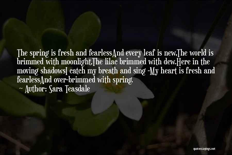 Spring Leaf Quotes By Sara Teasdale