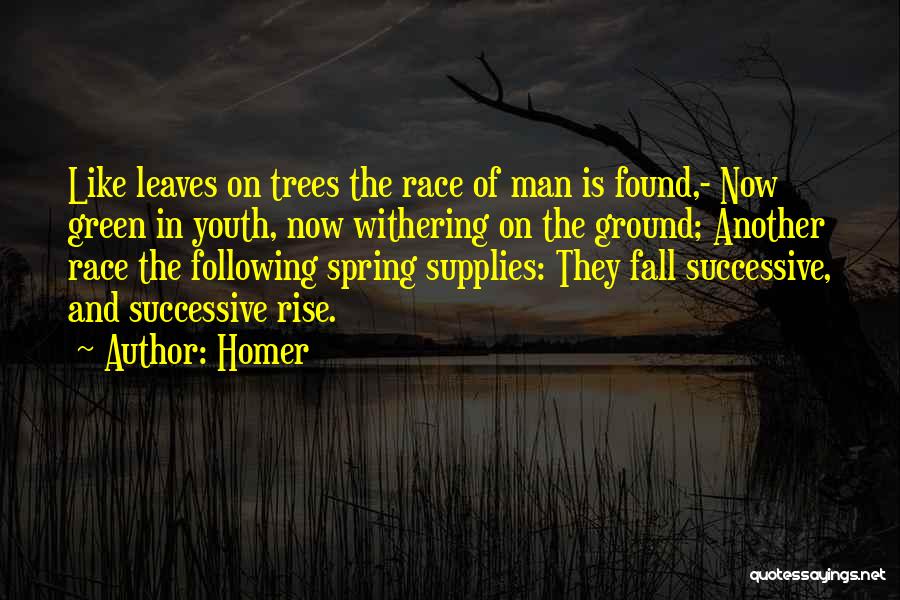 Spring Leaves Quotes By Homer