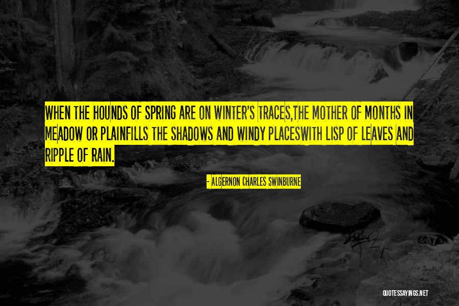 Spring Rain Quotes By Algernon Charles Swinburne