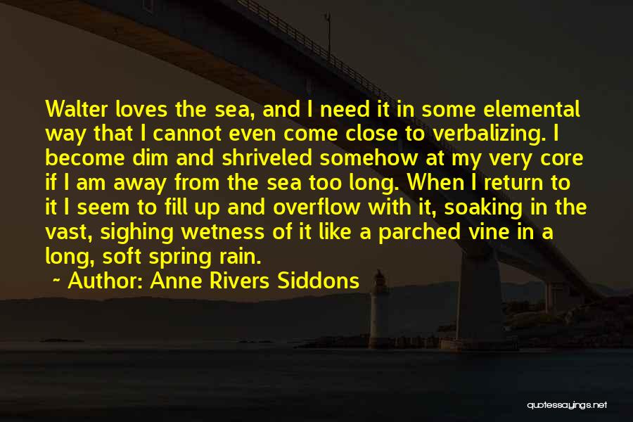 Spring Rain Quotes By Anne Rivers Siddons