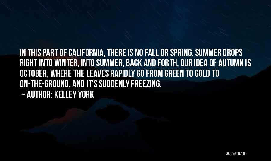 Spring Summer Autumn Winter And Spring Quotes By Kelley York