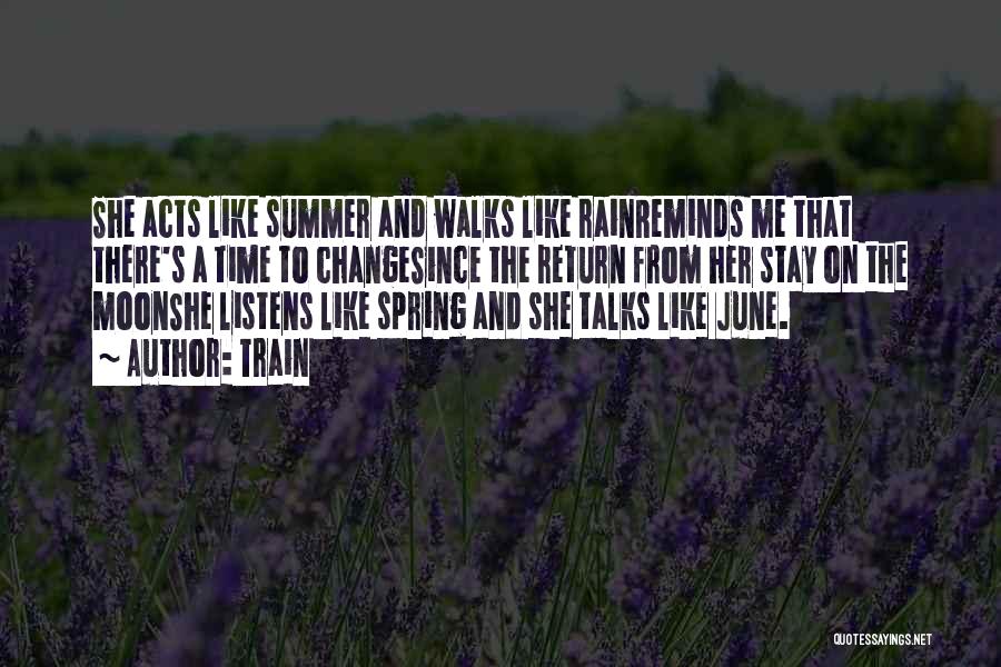 Spring Time Change Quotes By Train