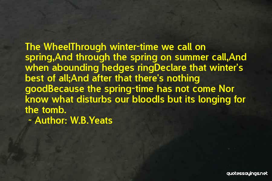 Spring Time Quotes By W.B.Yeats