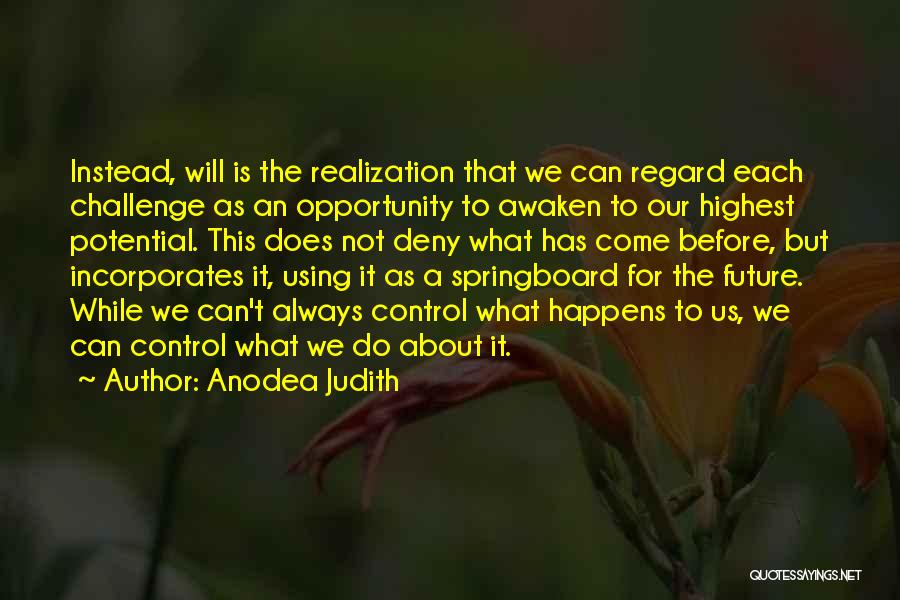 Springboard Quotes By Anodea Judith