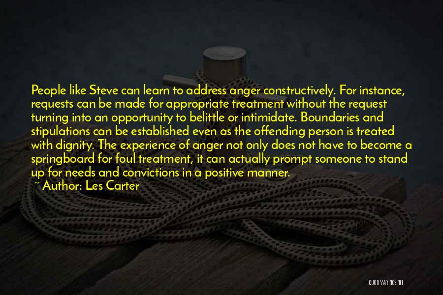 Springboard Quotes By Les Carter
