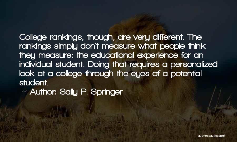 Springer Quotes By Sally P. Springer