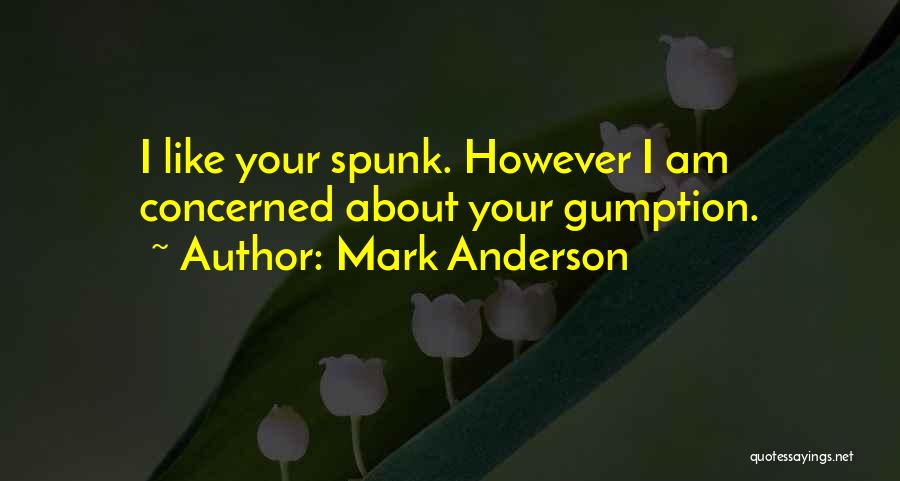Spunk Quotes By Mark Anderson