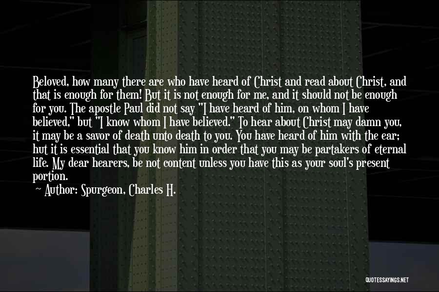 Spurgeon, Charles H. Quotes 237008