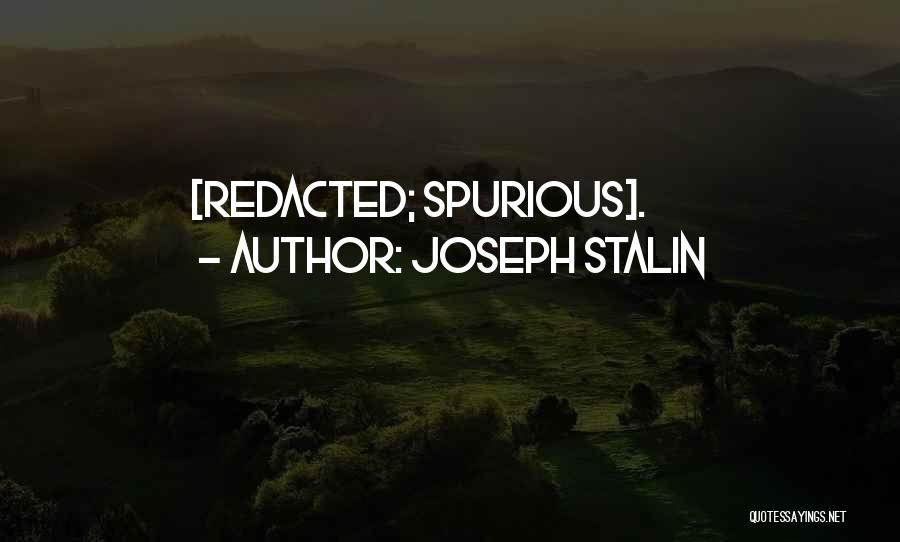 Spurious Quotes By Joseph Stalin