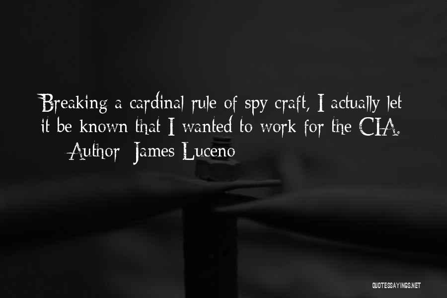 Spy Work Quotes By James Luceno