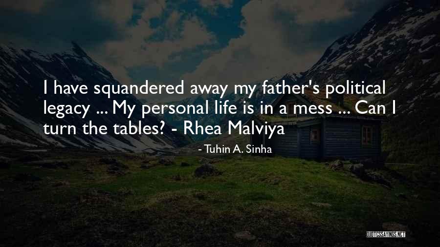 Squandered Quotes By Tuhin A. Sinha Squandered Quotes By Tuhin A. Sinha