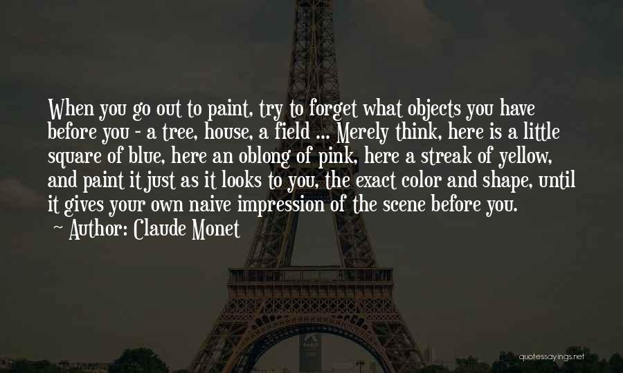 Square Shape Quotes By Claude Monet