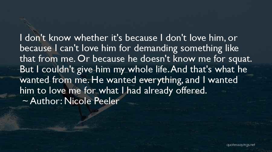 Squat Life Quotes By Nicole Peeler Squat Life Quotes By Nicole Peeler