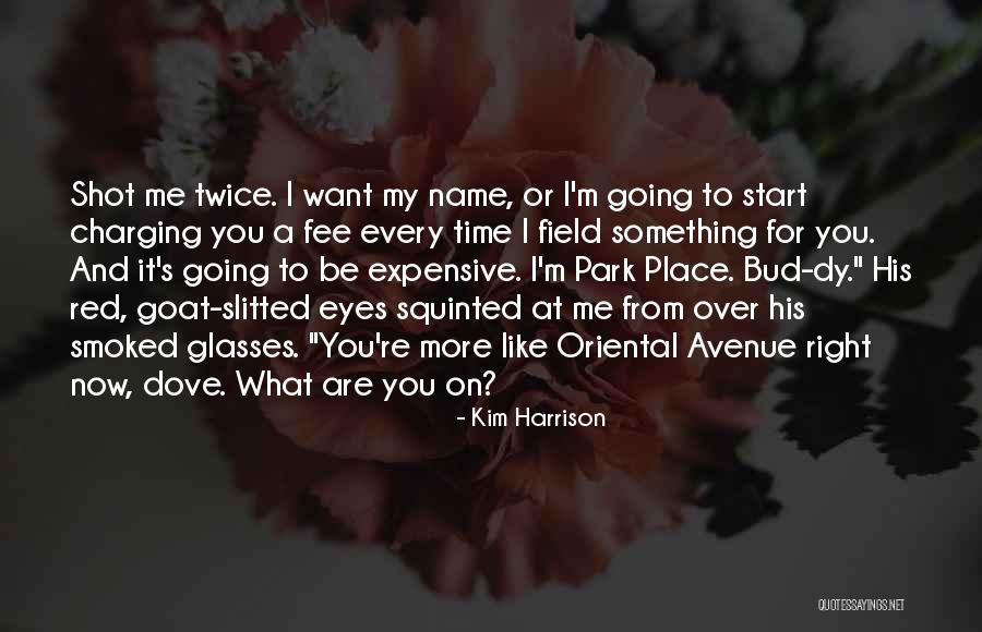 Squinted Eyes Quotes By Kim Harrison Squinted Eyes Quotes By Kim Harrison