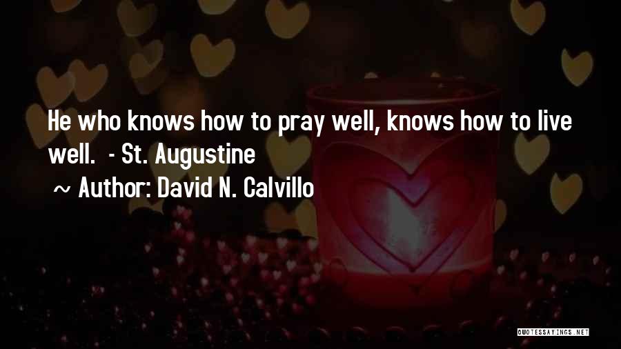 St Augustine Quotes By David N. Calvillo