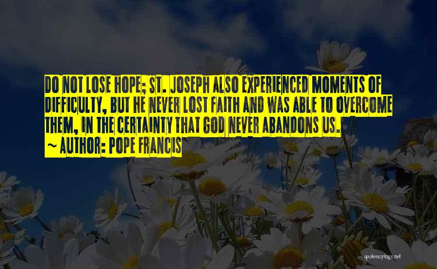 St Joseph Quotes By Pope Francis