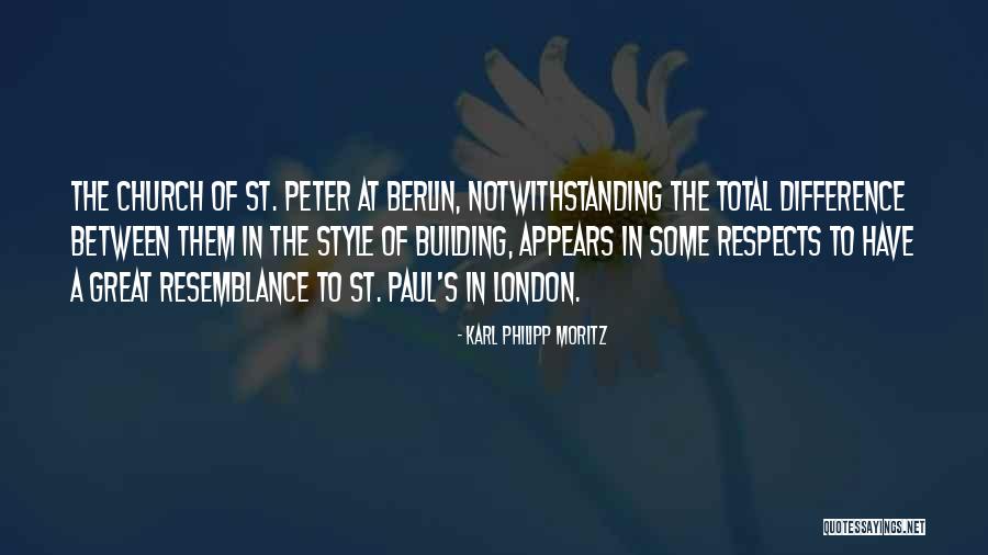 St Peter Quotes By Karl Philipp Moritz