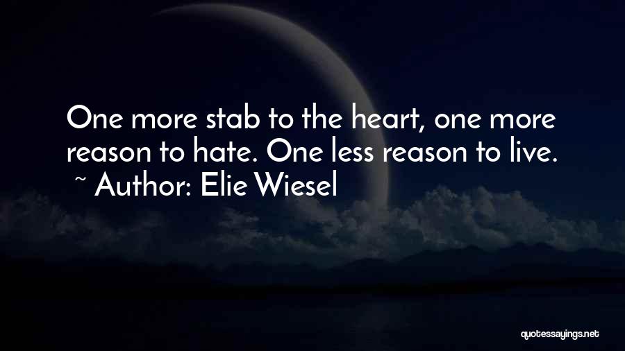 Stab Heart Quotes By Elie Wiesel