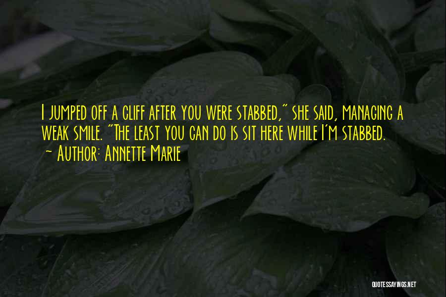 Stabbed Quotes By Annette Marie