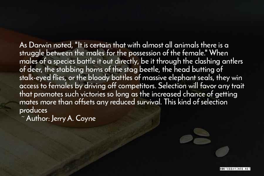 Stabbing Quotes By Jerry A. Coyne