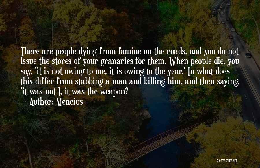 Stabbing Quotes By Mencius